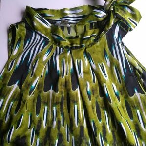 Worthington women's plus Neck tie Sleeveless Tank